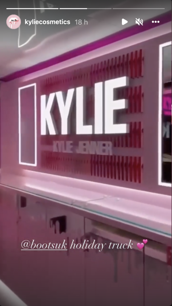 Kylie Cosmetics Boots truck